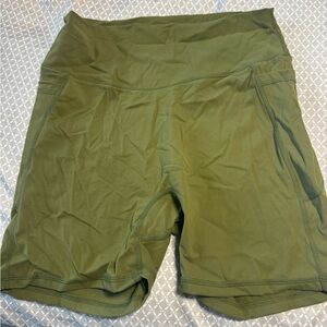 Olive Green Women's Shorts